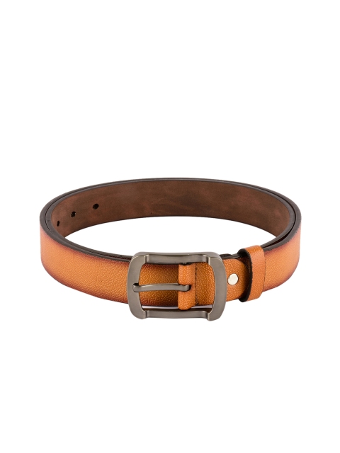 

BuckleUp Men Tan Textured Leather Belt