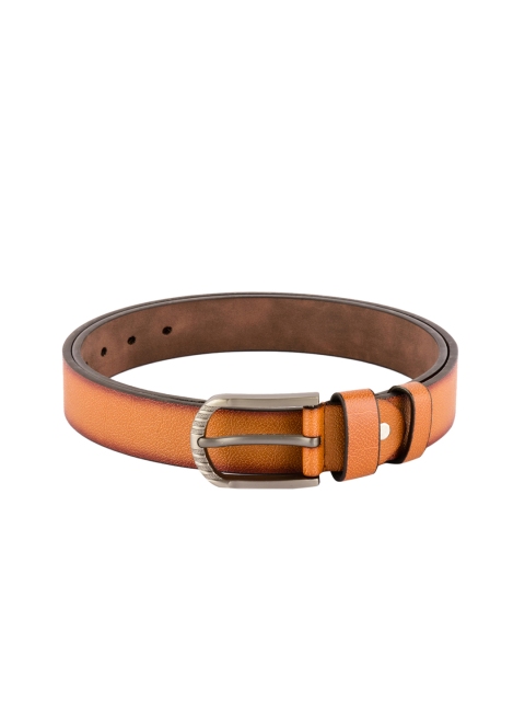 

BuckleUp Men Tan Textured Leather Belt