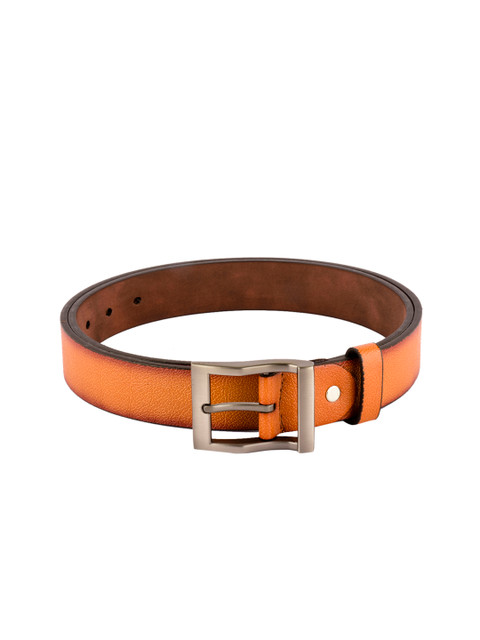 

BuckleUp Men Tan Textured Leather Belt