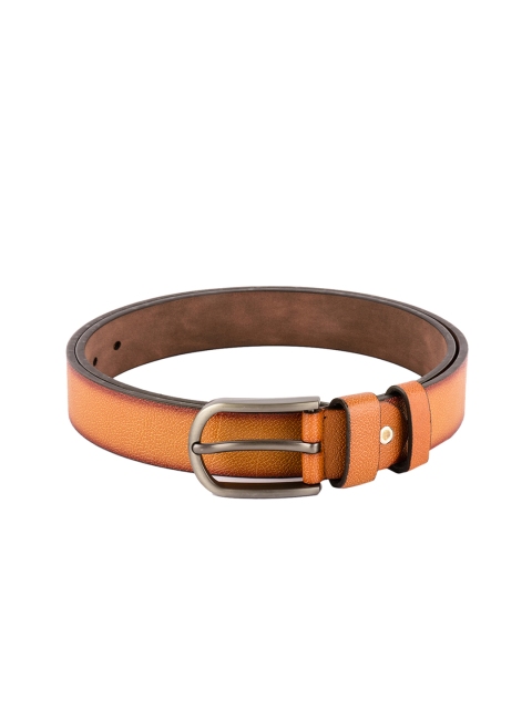 

BuckleUp Men Tan Textured Leather Belt