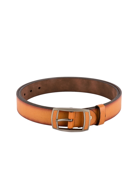 

BuckleUp Men Tan Solid Leather Belt