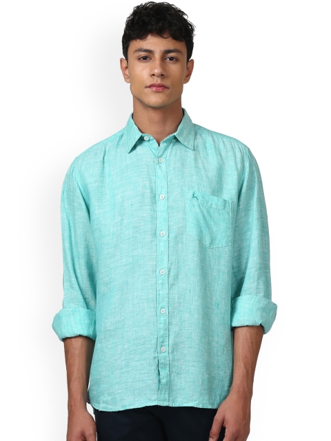 

Parx Men Green Slim Fit Solid Casual Shirt
