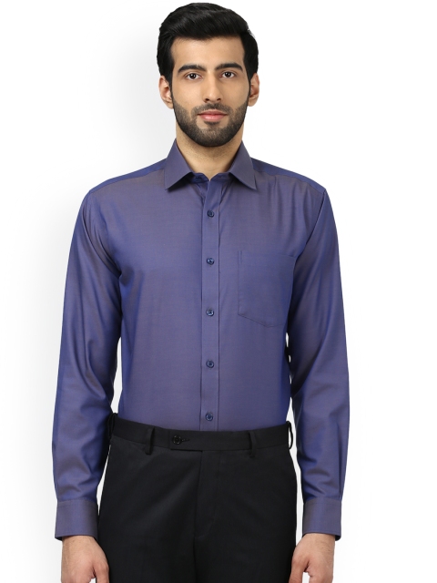 

Park Avenue Men Purple Regular Fit Self Design Formal Shirt