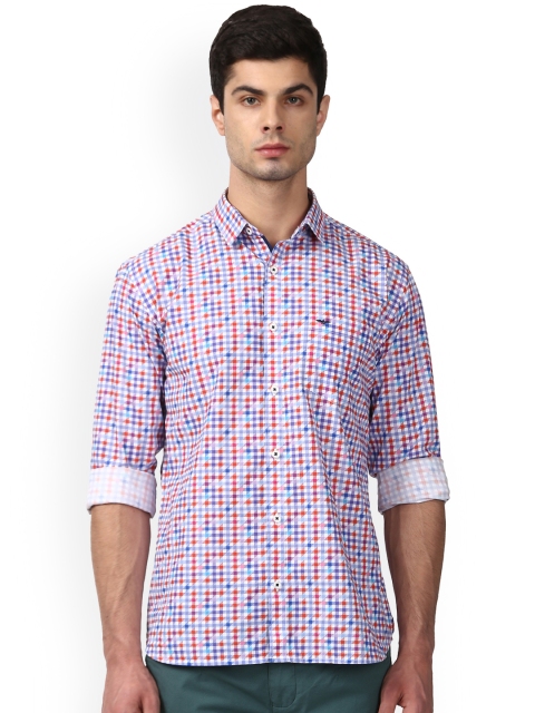 

Park Avenue Men Multicoloured Slim Fit Checked Casual Shirt, Multi