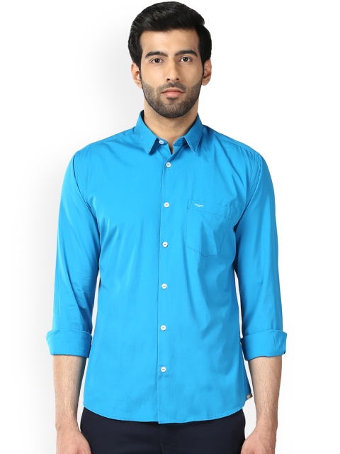 

Park Avenue Men Blue Slim Fit Solid Casual Shirt