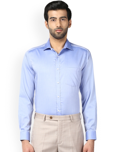 

Park Avenue Men Blue Solid Formal Shirt