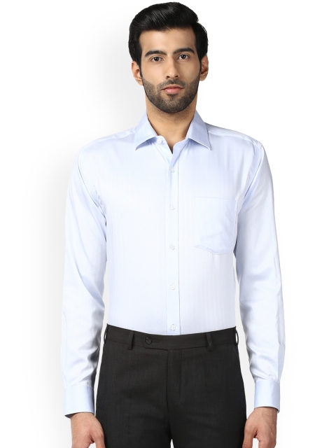 

Park Avenue Men Blue Solid Formal Shirt