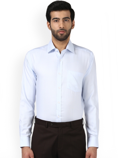 

Park Avenue Men Blue Solid Formal Shirt