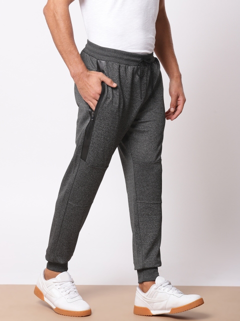 

ether Men Charcoal Grey Regular Fit Solid Joggers