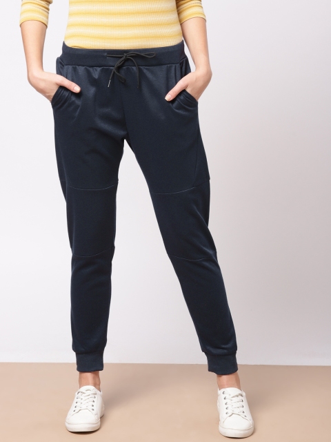 

ether Women Navy Blue Regular Fit Solid Joggers