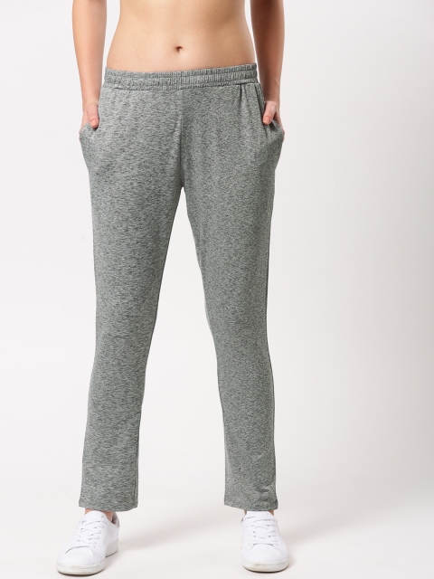 

ether e+ Women Activewear e-Dry Grey Melange Solid Track Pants