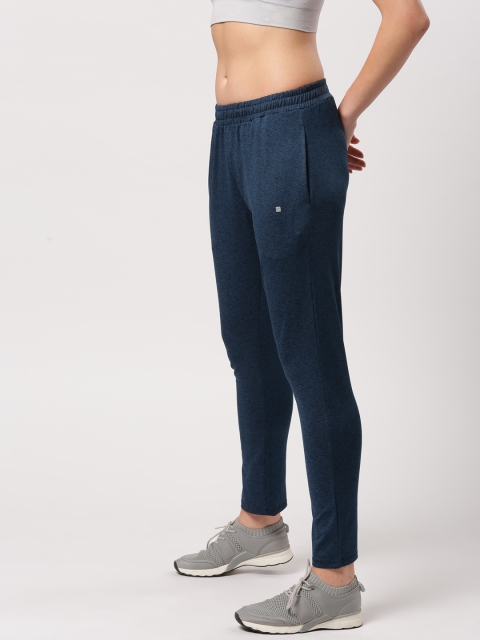 

ether e+ Women Navy Blue Solid Activewear e-Dry Track Pants