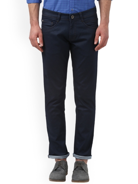 

Park Avenue Men Blue Tapered Fit Mid-Rise Clean Look Stretchable Jeans