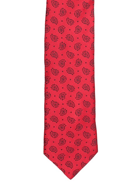 

Van Heusen Red Woven Design Broad Tie