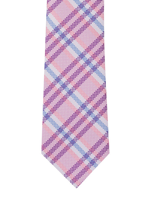 

The Tie Hub Pink & Purple Checked Skinny Tie