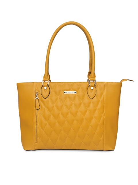 

David Jones Mustard Yellow Textured Shoulder Bag