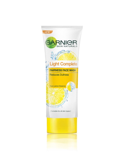 

Garnier Skin Naturals Light Complete Yuzu Lemon Essence Facewash 100g, White