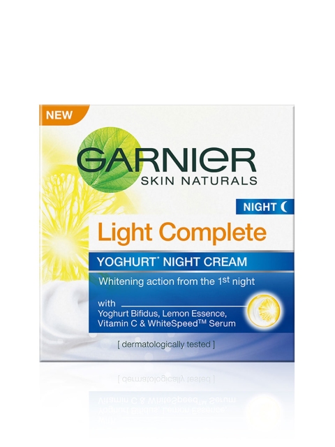 

Garnier Skin Naturals Light Complete Night Cream 40 g, Yellow
