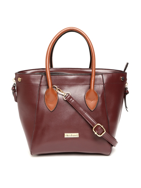 

DressBerry Burgundy Solid Handheld Bag