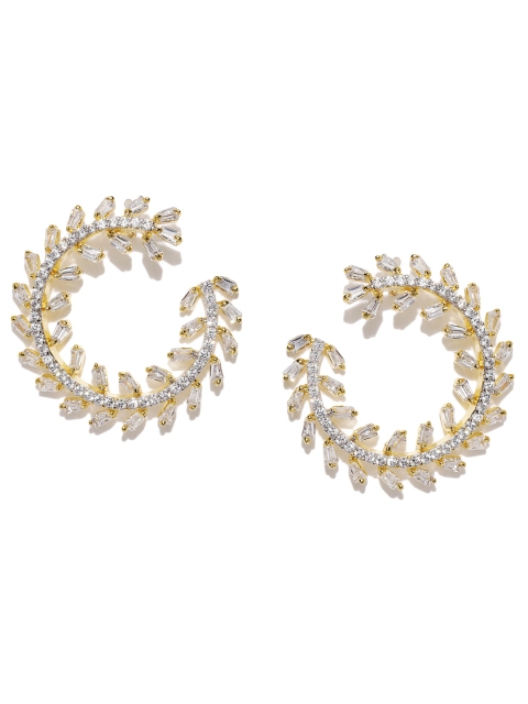 

Amavi Gold-Toned Contemporary Oversized Studs