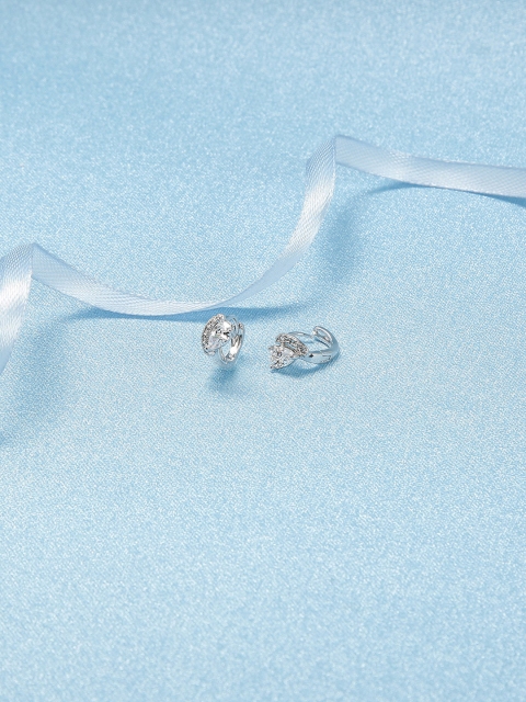 

Amavi Silver-Toned Triangular Studs