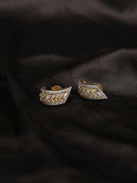 

Amavi Gold-Toned Contemporary Gyrus Studs