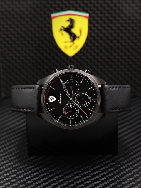 

SCUDERIA FERRARI Abetone Men Black Analogue Watch 0830503