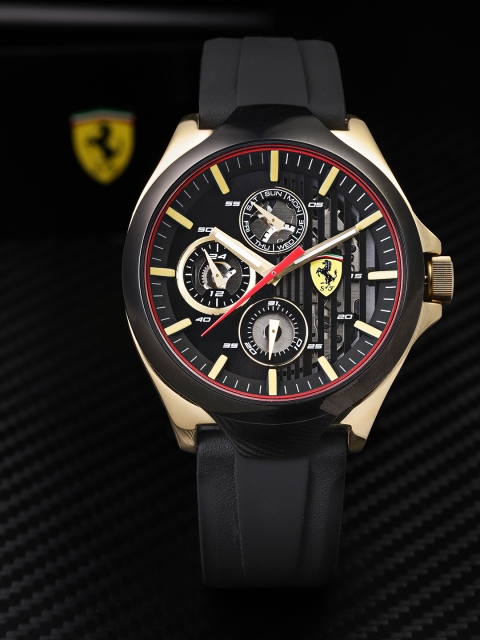 

SCUDERIA FERRARI Men Black AERO Analogue Watch 0830520