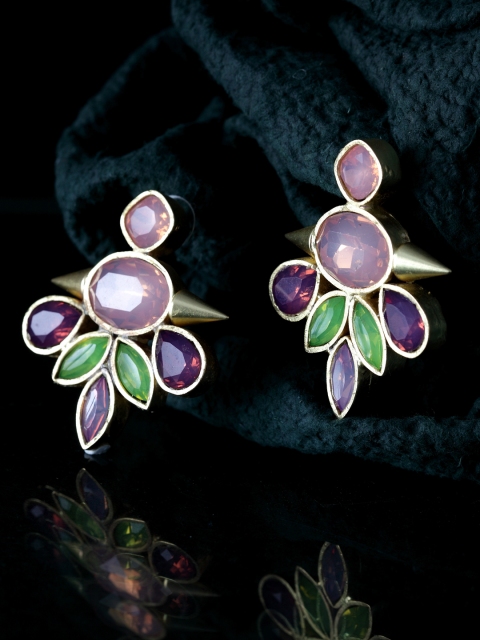 

DIVA WALK Gold-Plated Contemporary Drop Earrings
