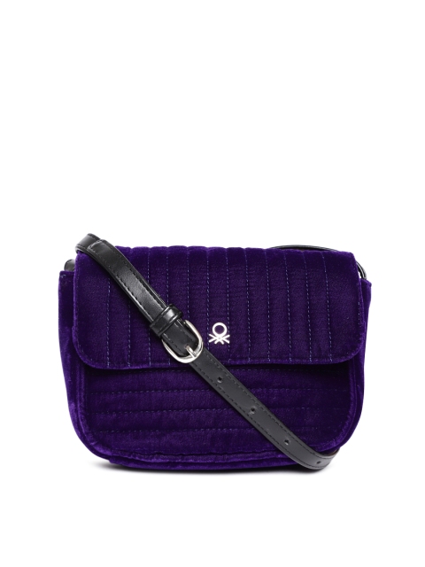 

United Colors of Benetton Purple Solid Sling Bag