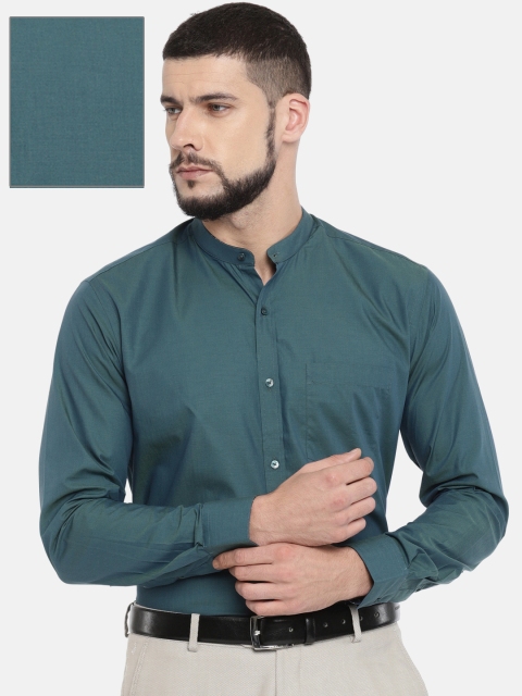 

Park Avenue Men Teal Green Slim Fit Solid Formal Shirt