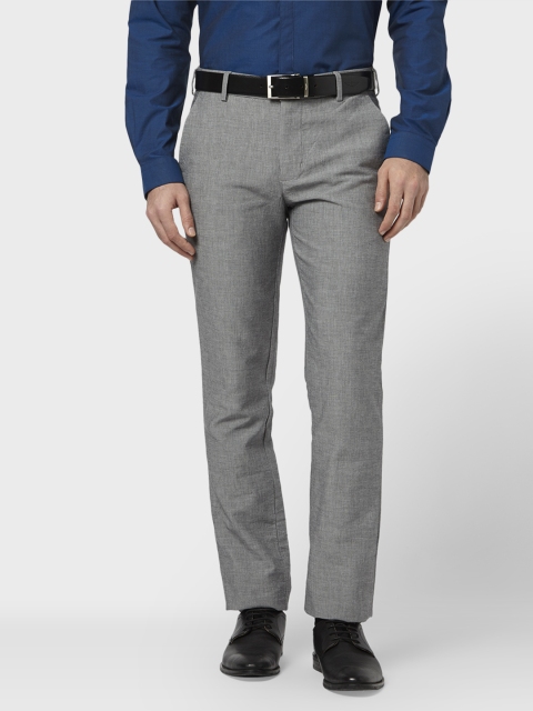 

Park Avenue Men Black Slim Fit Solid Formal Trousers