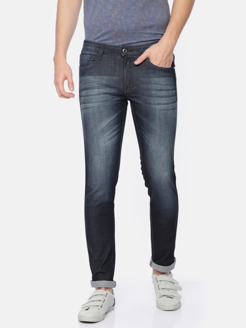 

ColorPlus Men Blue Tapered Fit Mid-Rise Clean Look Stretchable Jeans
