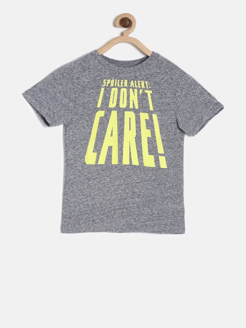 

The Childrens Place Boys Grey Printed Round Neck T-shirt