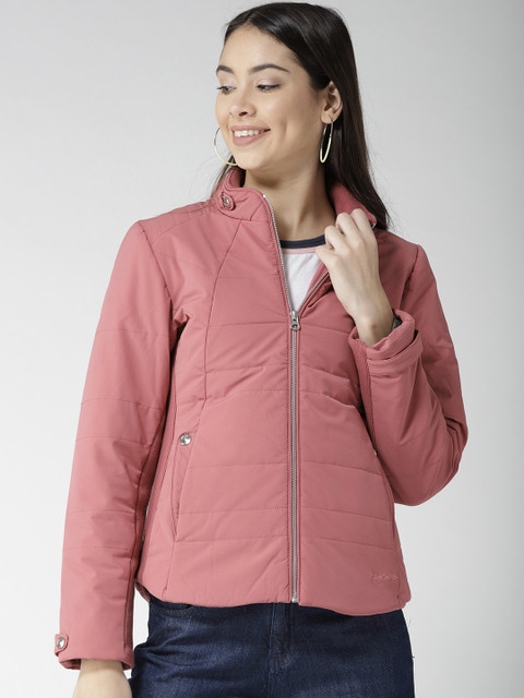 

Fort Collins Women Pink Solid Padded Jacket