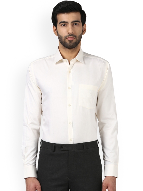 

Park Avenue Men White Slim Fit Solid Formal Shirt