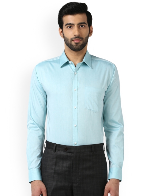 

Park Avenue Men Sea Green Slim Fit Solid Formal Shirt
