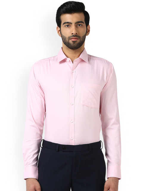 

Park Avenue Men Pink Slim Fit Solid Formal Shirt