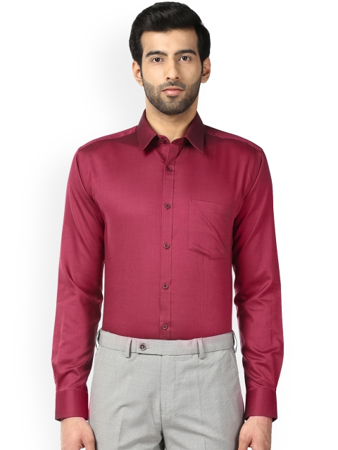 

Park Avenue Men Maroon Slim Fit Solid Formal Shirt