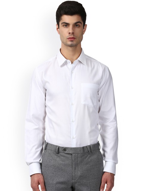 

Park Avenue Men White Regular Fit Solid Formal Shirt