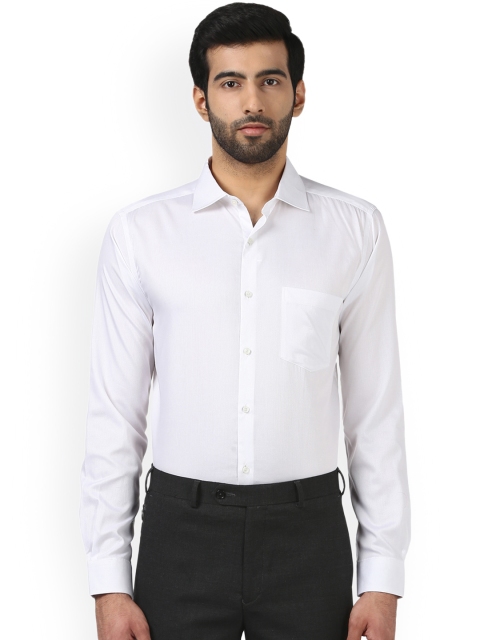 

Park Avenue Men White Slim Fit Solid Formal Shirt