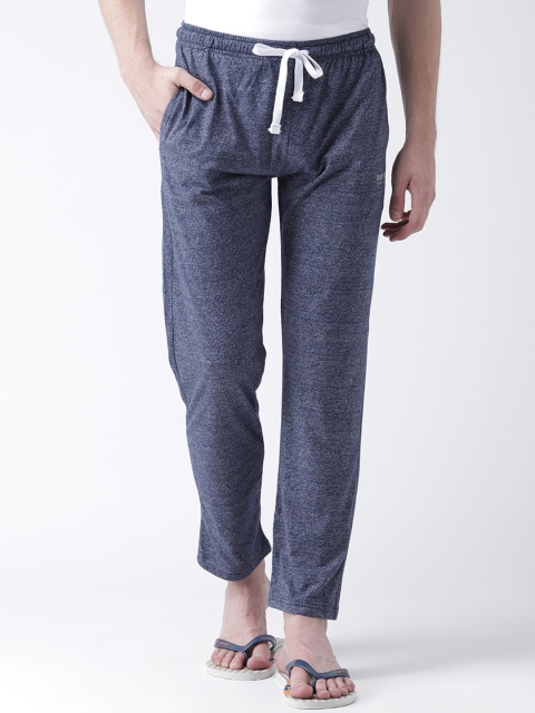 

Club York Men Blue Self-Design Straight Fit Lounge Pants