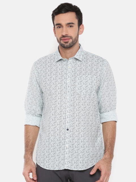 

Blackberrys Men Blue Slim Fit Printed Casual Shirt