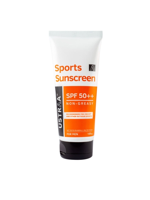 

Ustraa by Happily Unmarried Men SPF 50 Plus Non-Greasy Sports Sunscreen 100 g, White