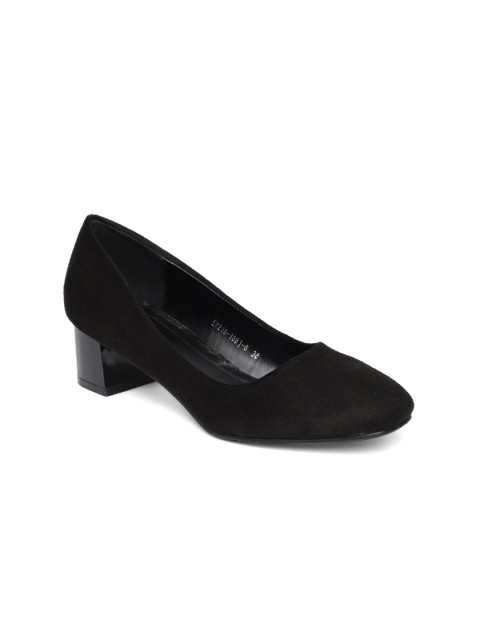 

Tresmode Women Black Solid Pumps