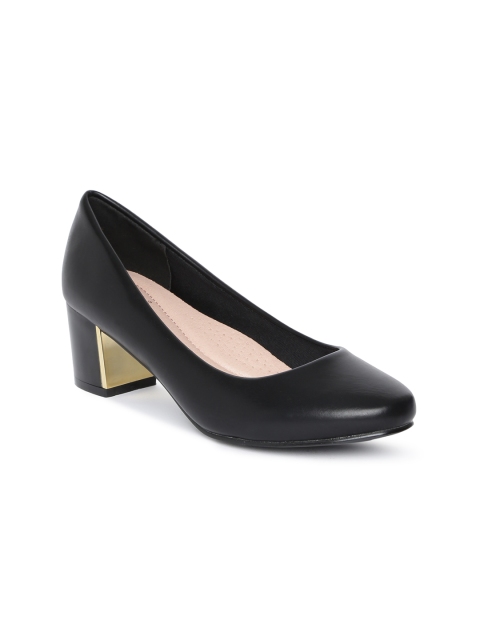 

Tresmode Women Black Solid Pumps