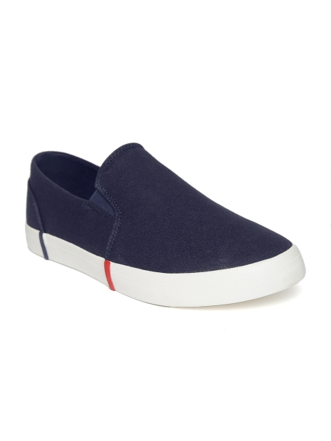 United Colors of Benetton Men Navy Blue Slip-On Sneakers - buy at the ...