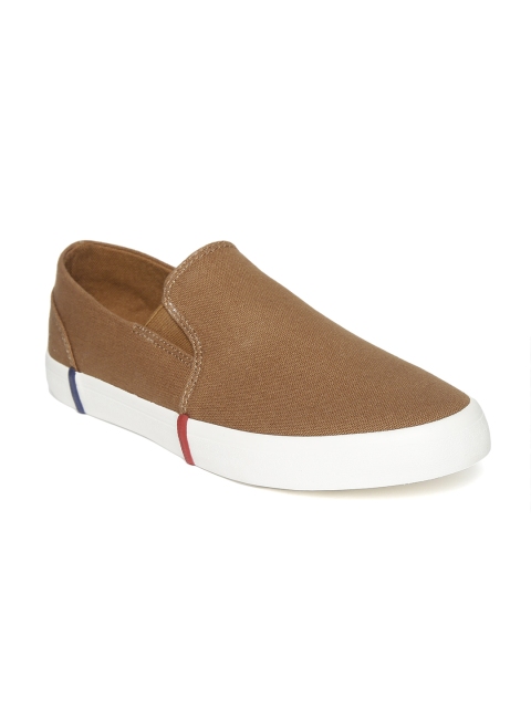

United Colors of Benetton Men Brown Slip-On Sneakers