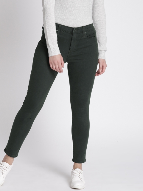 

GAP Women's Olive Green Mid Rise True Skinny Jeans in Sculpt