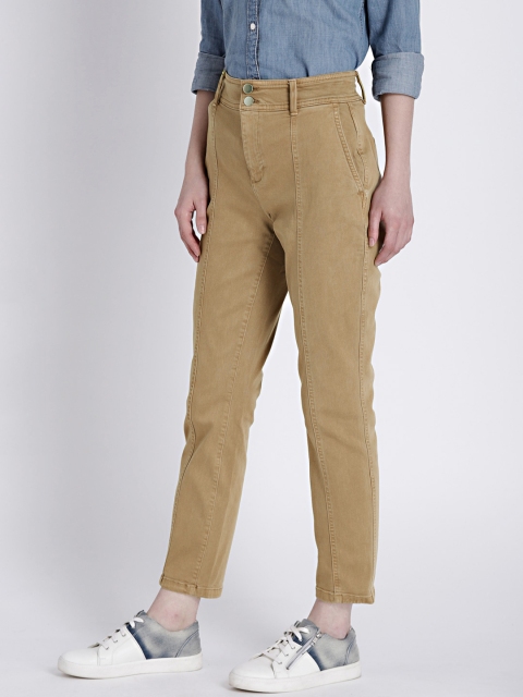 

GAP Women's Tan Brown High Rise Slim Ankle Pants